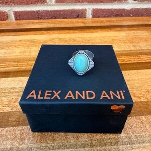 Alex and Ani Vintage 66 adventurine cocktail ring
